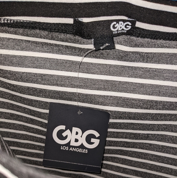 Authentic G by Guess Striped Off the Shoulder Bodycon - Picture 3 of 15